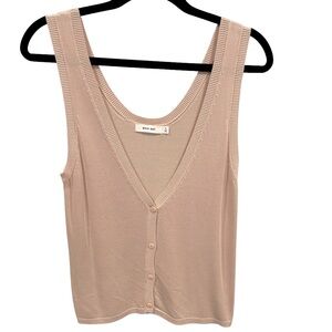 Mod Ref Beige Knit Vest Top S